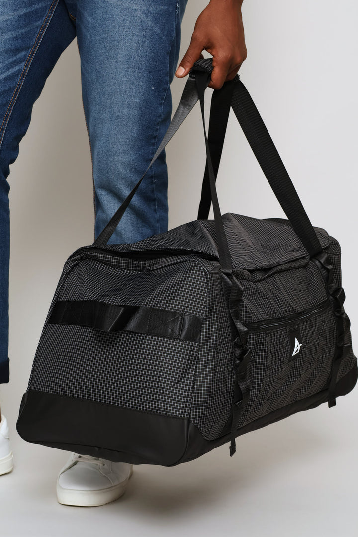 Printed Duffle Bag - Black