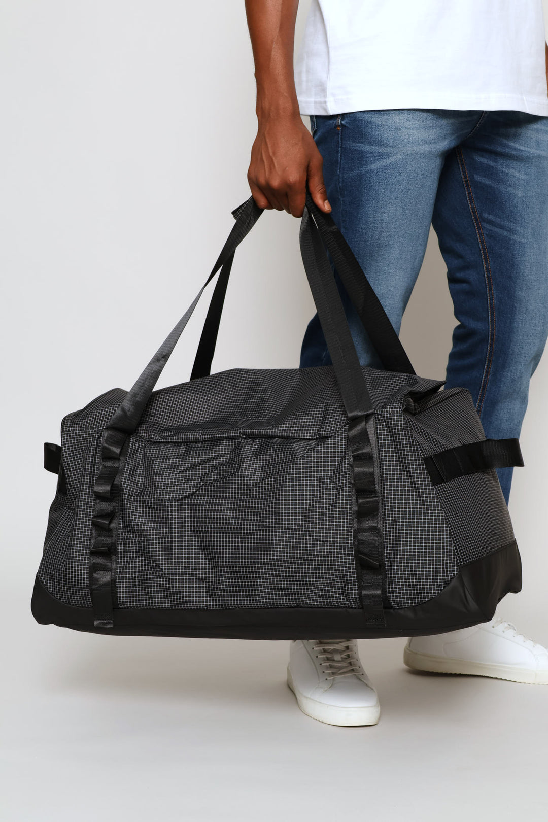 Printed Duffle Bag - Black