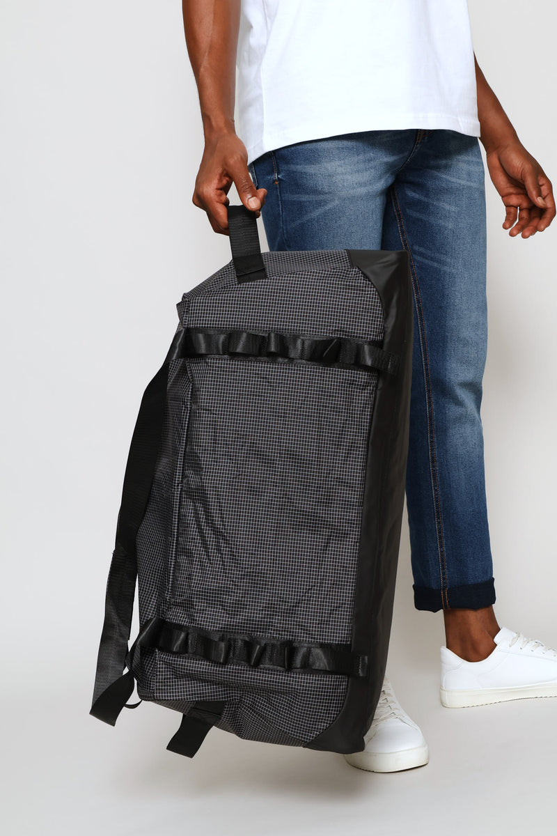Printed Duffle Bag - Black