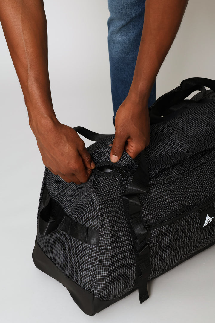 Printed Duffle Bag - Black