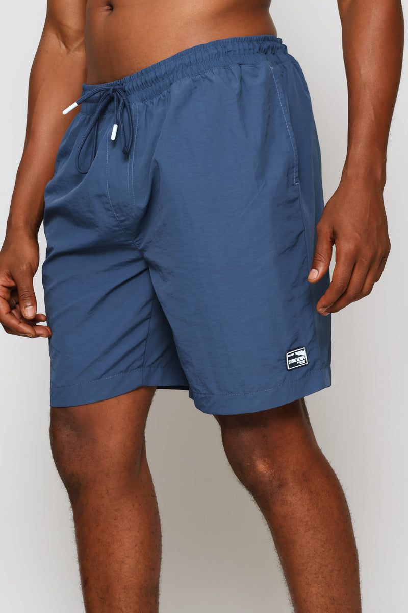 Plain Swim Short - Steel Blue