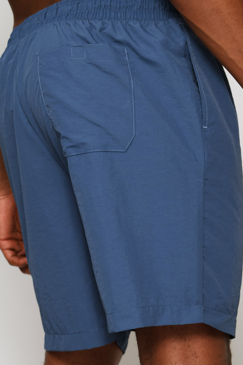 Plain Swim Short - Steel Blue