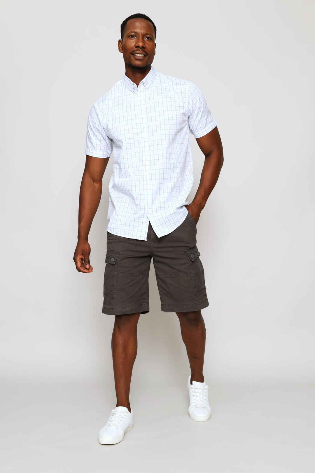 Check Shirt - White/Pink/Blue