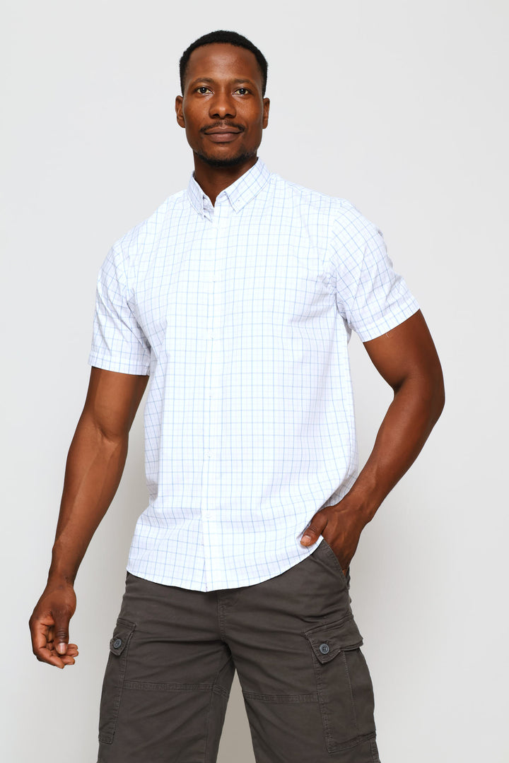 Check Shirt - White/Pink/Blue