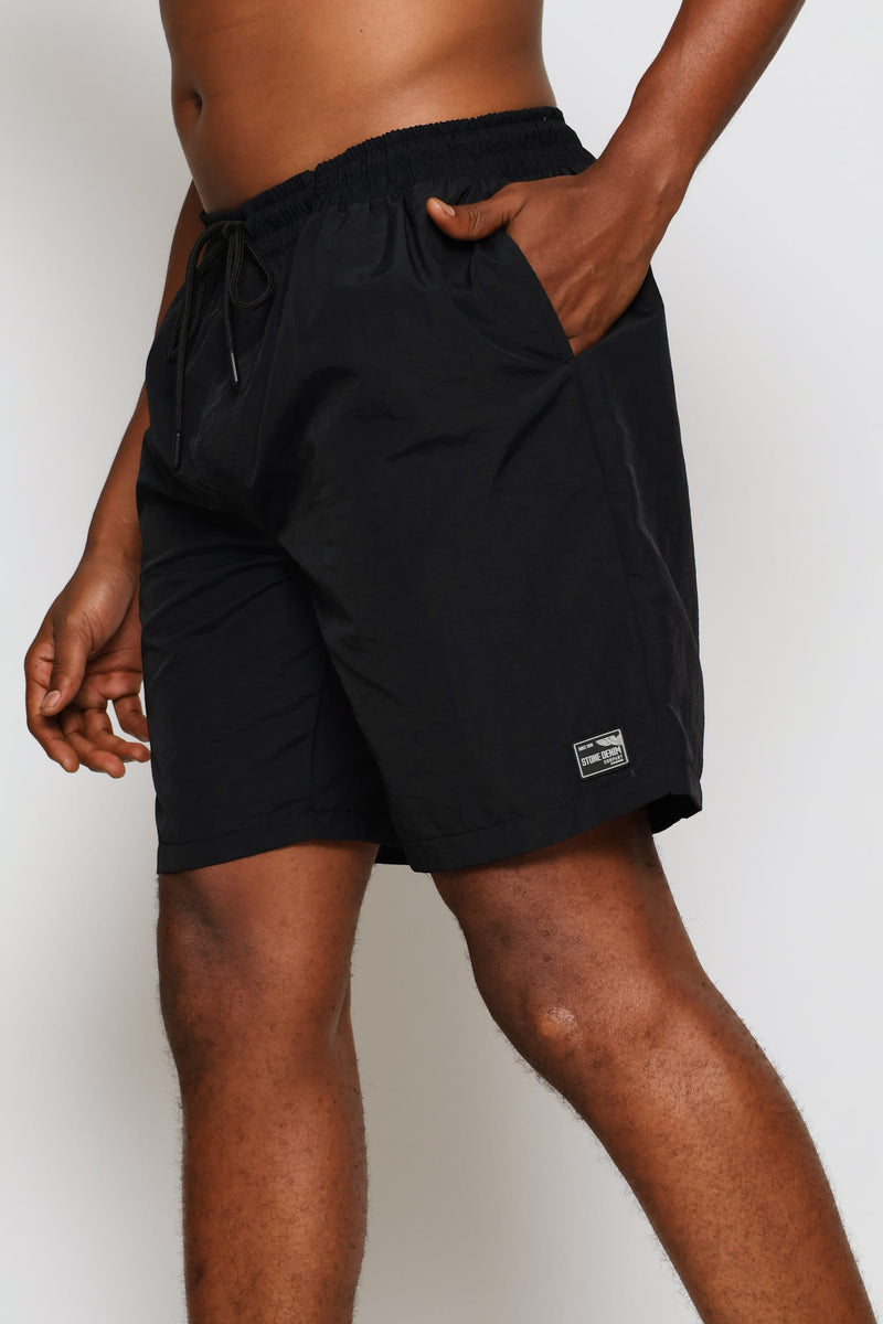 Plain Swim Short - Black