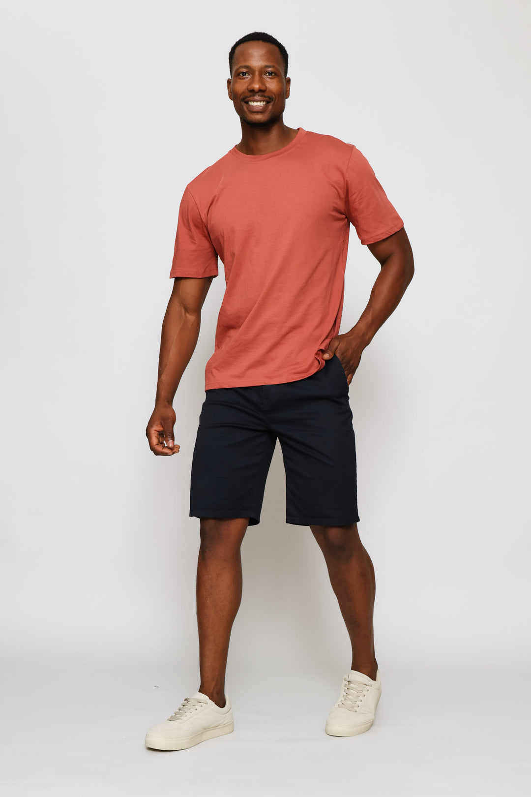 Plain Crew Tee - Brick