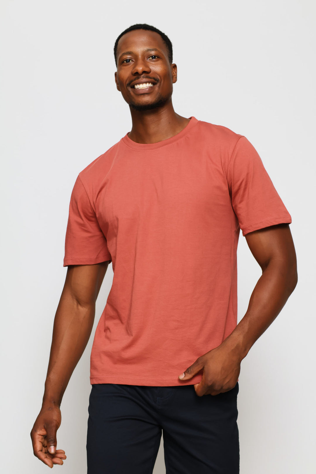 Plain Crew Tee - Brick