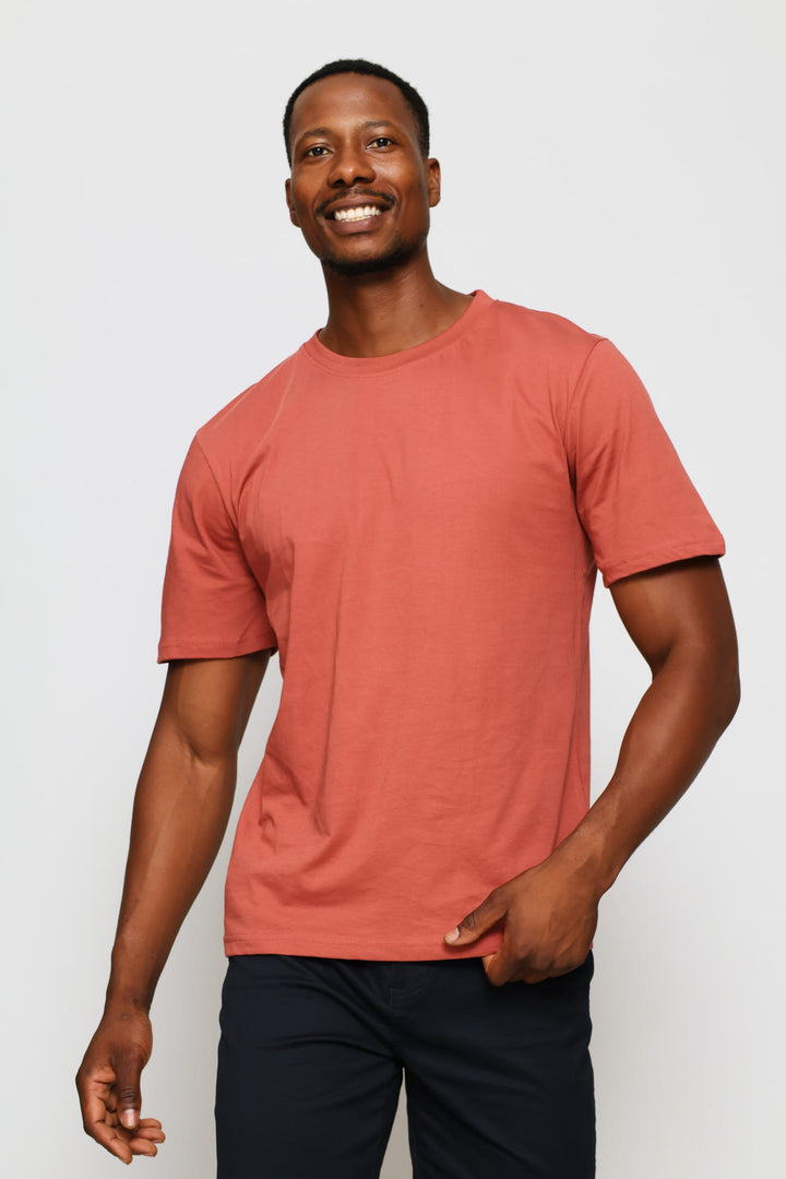 Plain Crew Tee - Brick