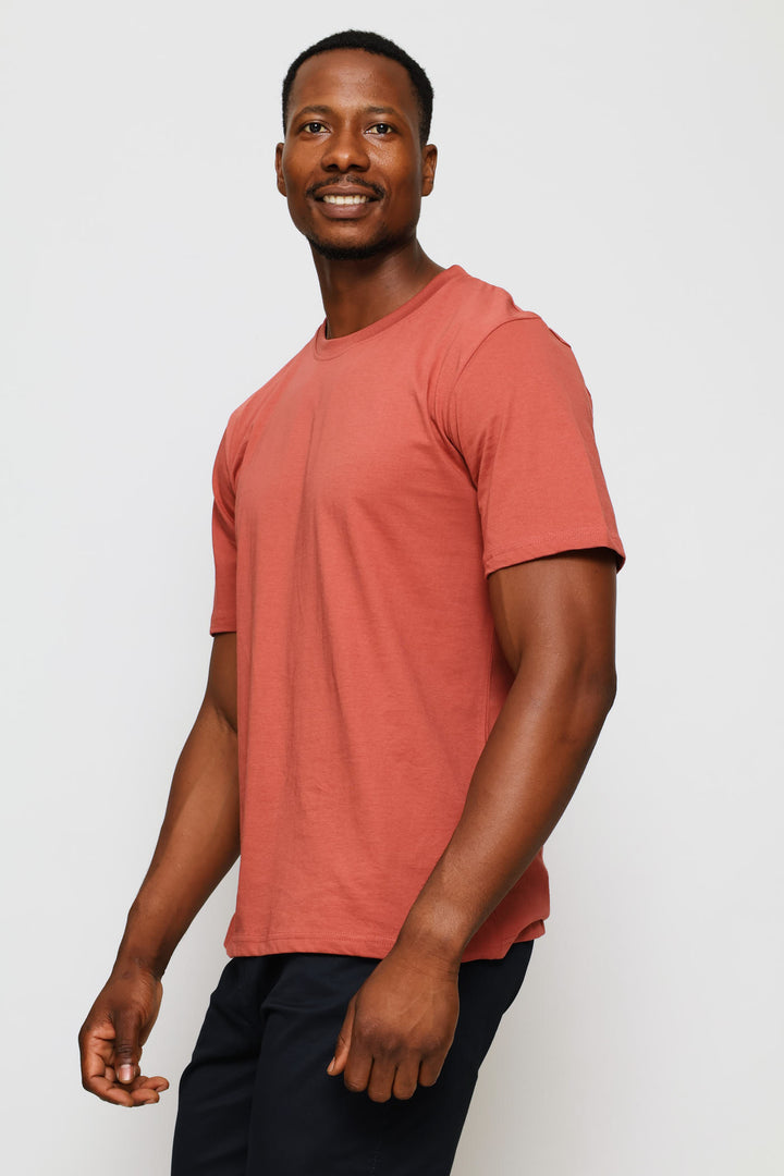 Plain Crew Tee - Brick