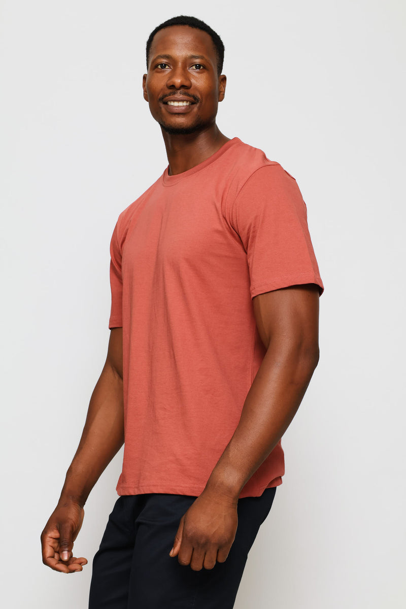 Plain Crew Tee - Brick