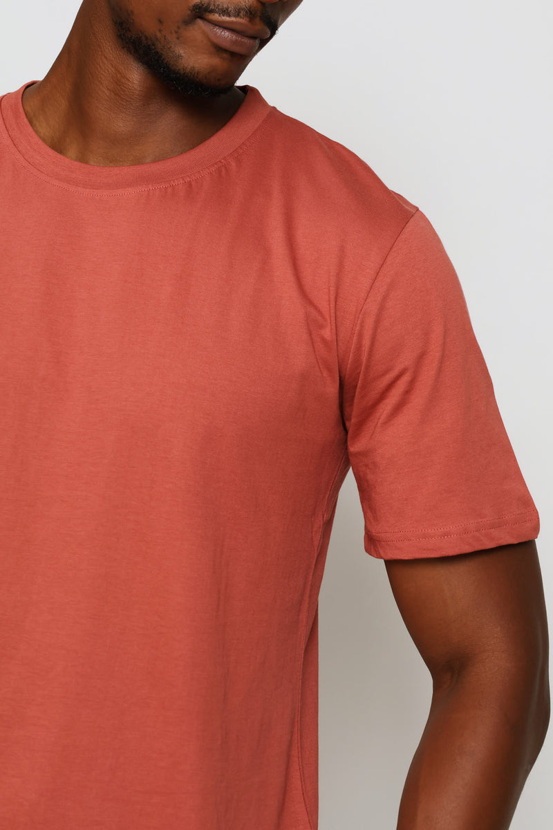 Plain Crew Tee - Brick