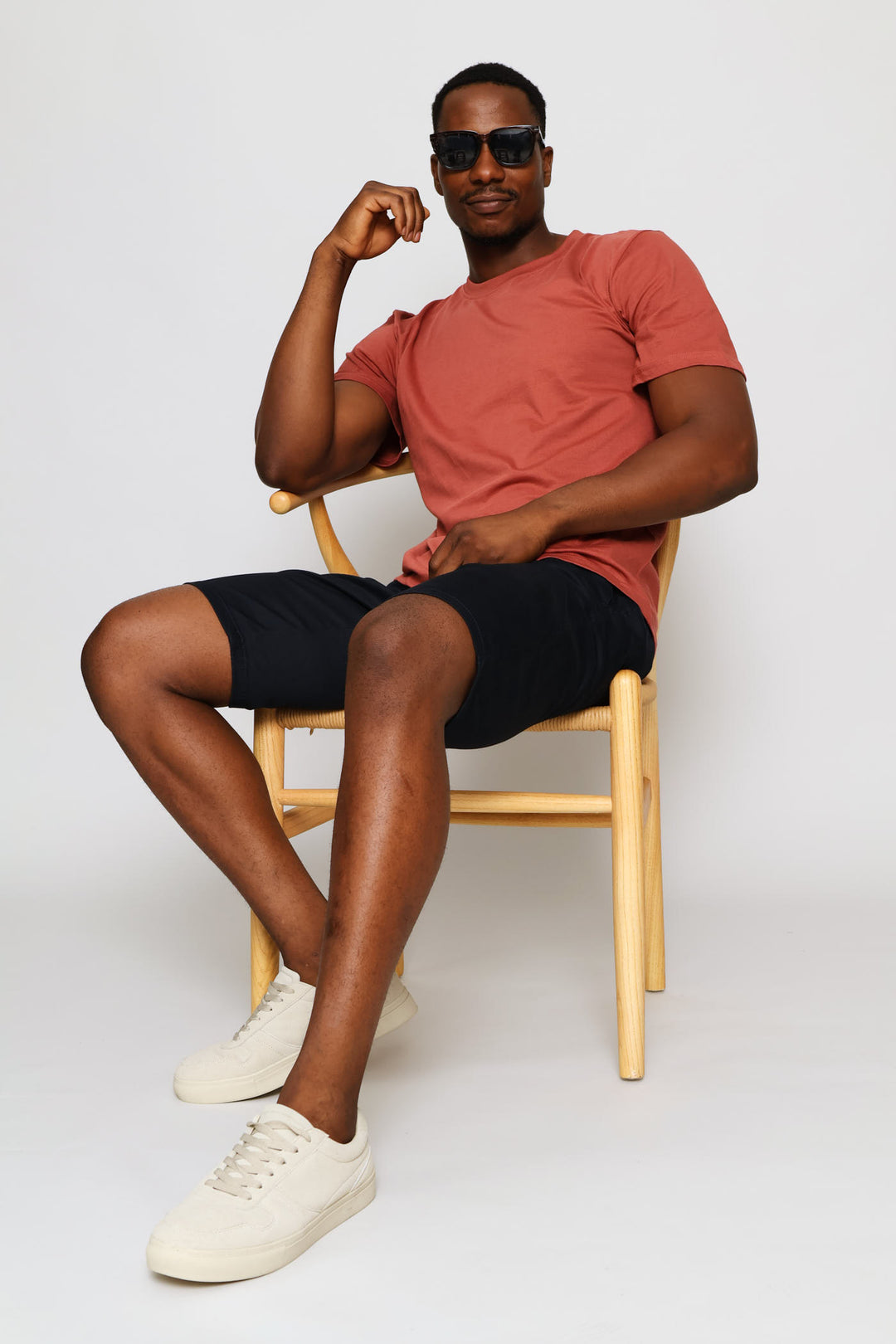 Plain Crew Tee - Brick