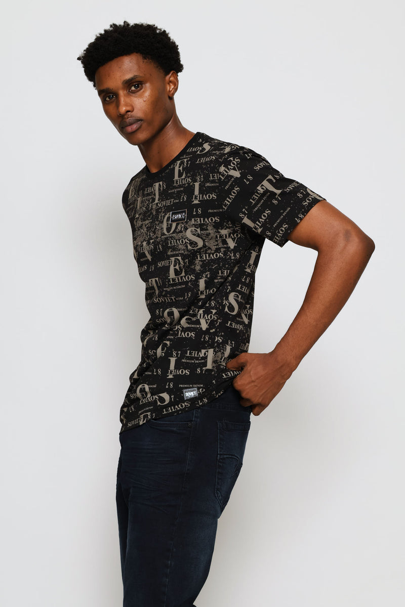 Norton All Over Print Tee - Black