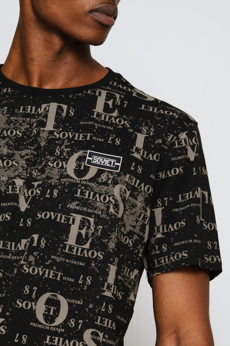 Norton All Over Print Tee - Black