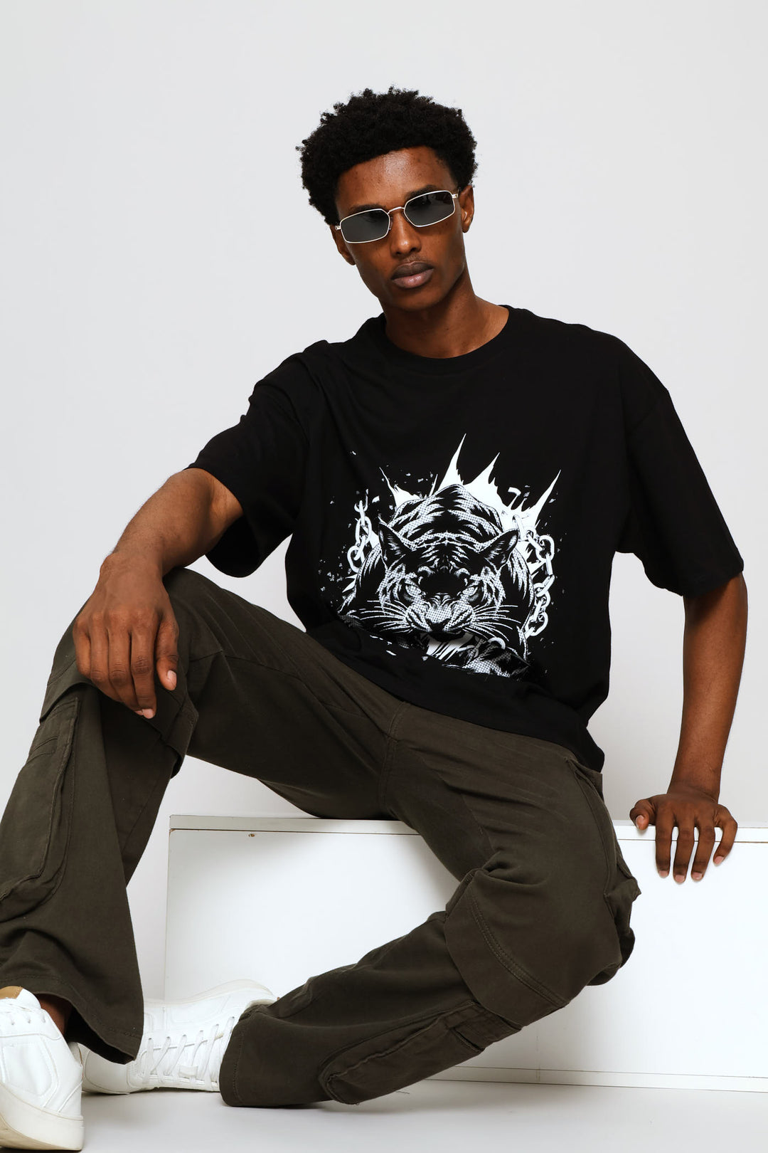 Tiger Bling Tee - Black