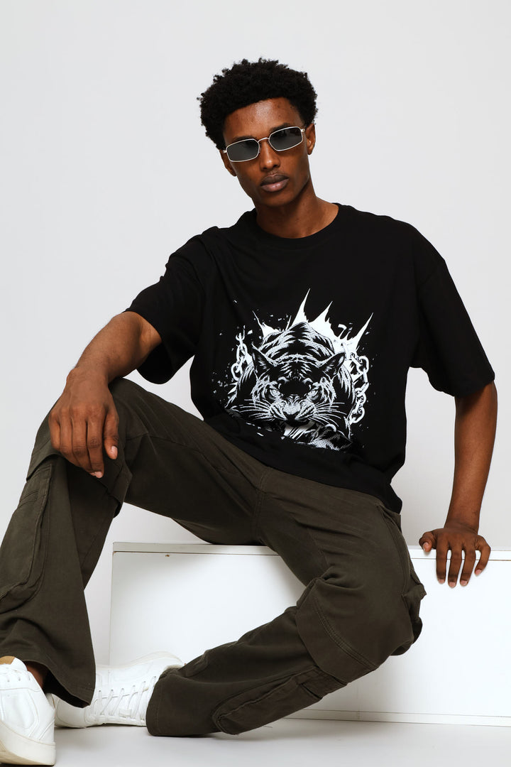 Tiger Bling Tee - Black