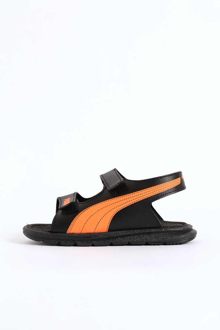 Pre-Boys Crony 2.0 Zadp Sandal - Black/Orange