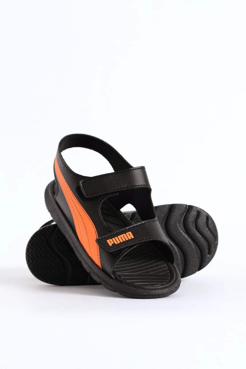 Pre-Boys Crony 2.0 Zadp Sandal - Black/Orange