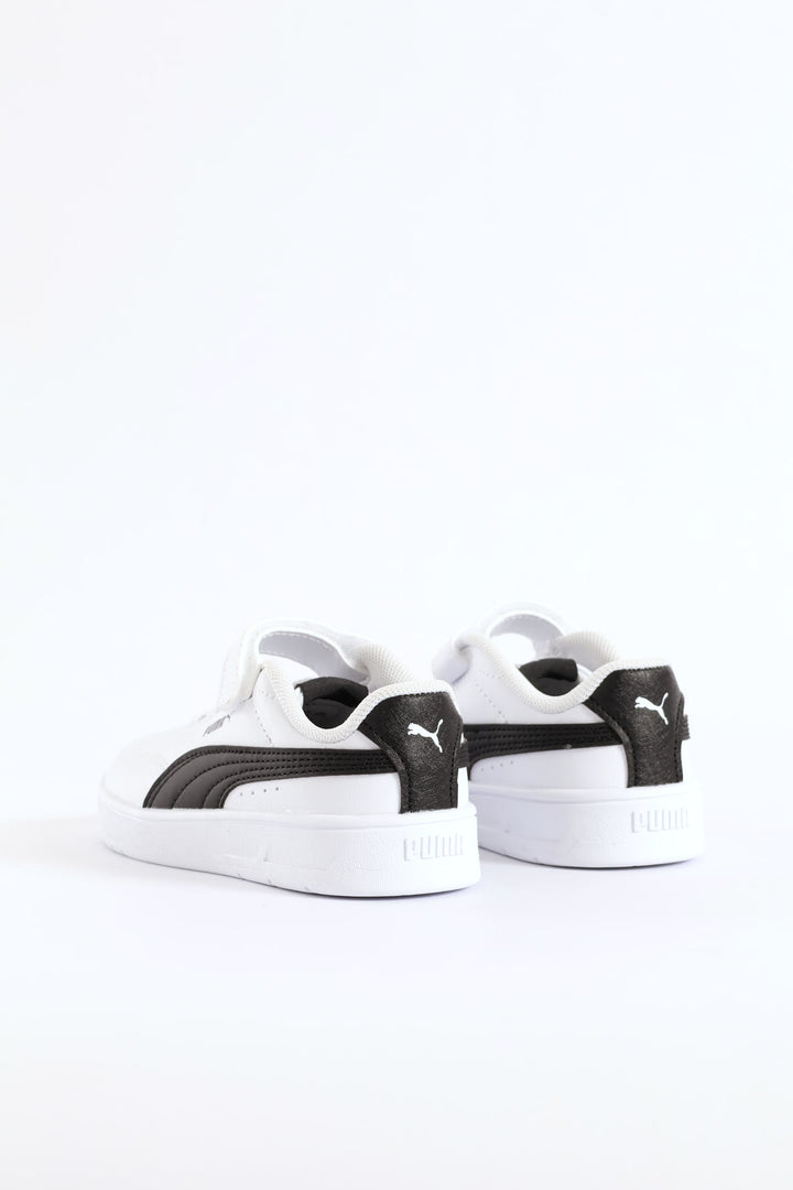 Pre-Boys Court Classic Clean Ac+ Sneaker - White/Black