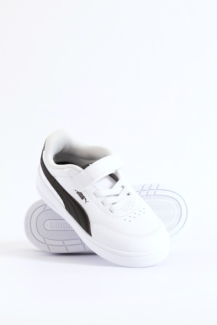 Pre-Boys Court Classic Clean Ac+ Sneaker - White/Black