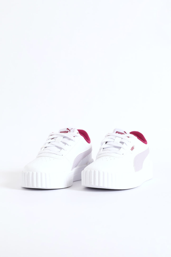 Pre-Girls Carina 3.0 Sneaker - White/Berry