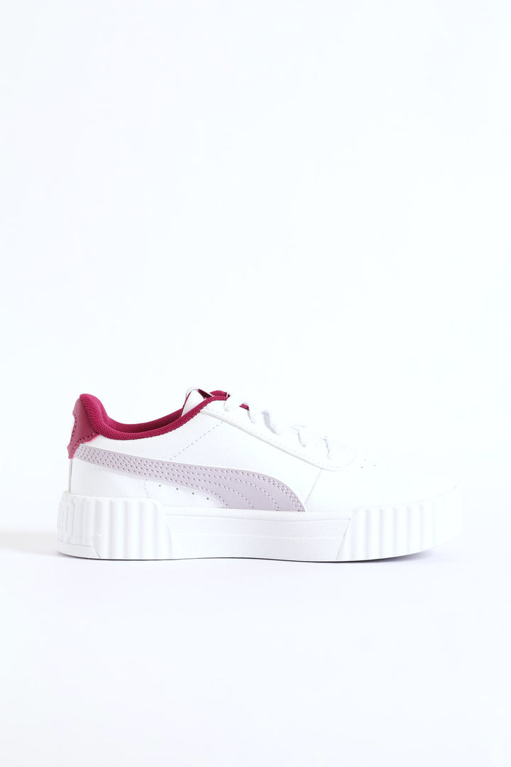 Pre-Girls Carina 3.0 Sneaker - White/Berry