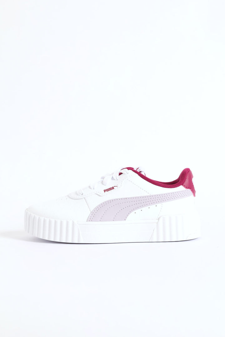 Pre-Girls Carina 3.0 Sneaker - White/Berry