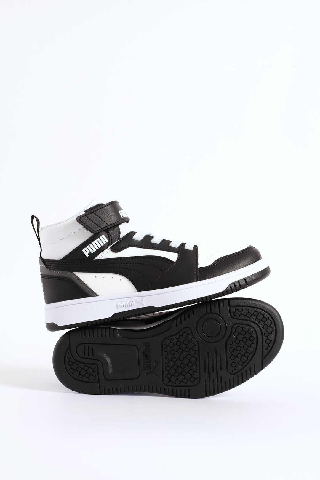Boys Rebound V6 Mid Ac+ Sneaker - White/Black