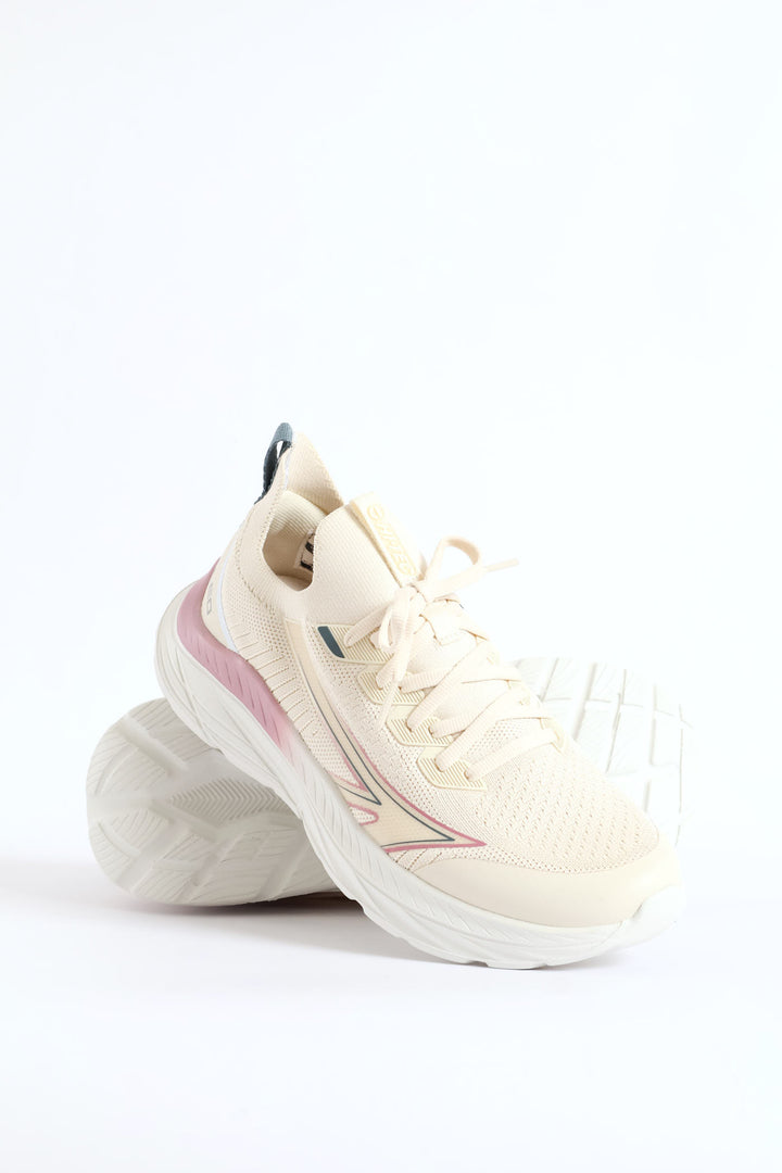 Sante Ana Knitted Trainer - Cream