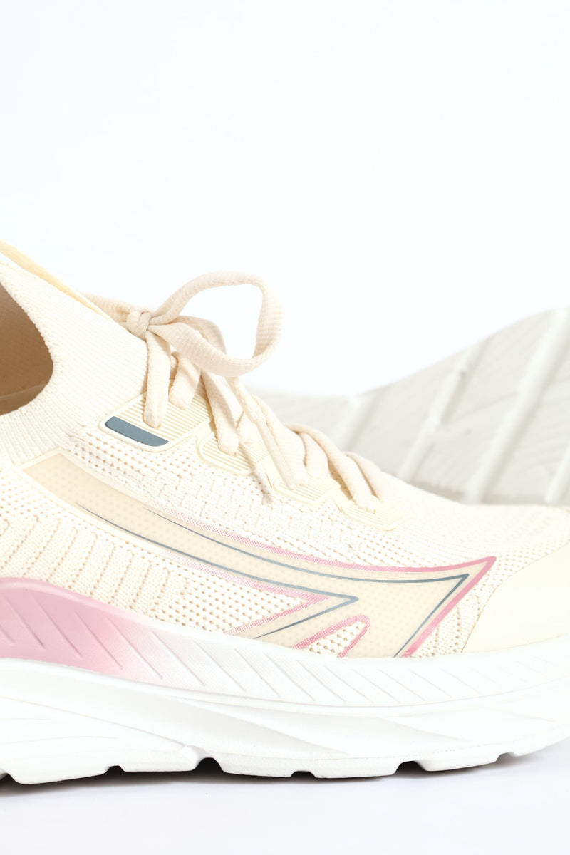 Sante Ana Knitted Trainer - Cream