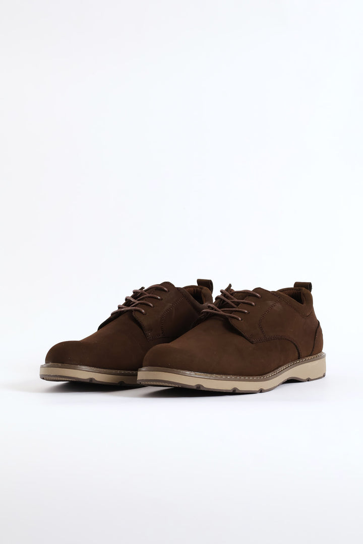 Ronnie Smart Casual Derby Shoe - Brown