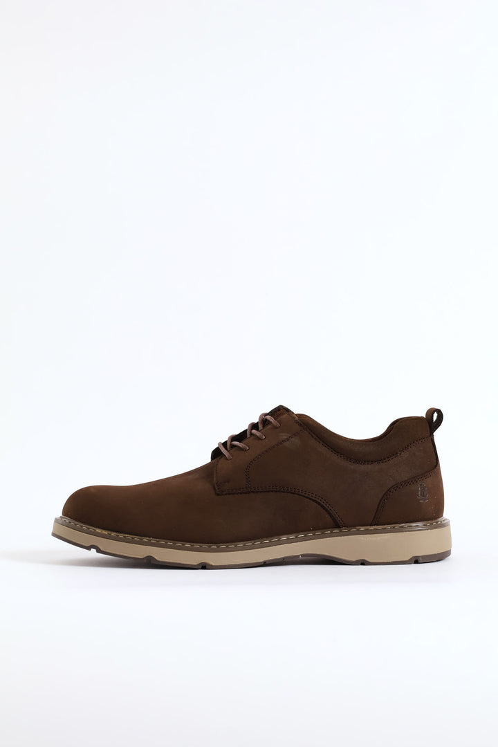 Ronnie Smart Casual Derby Shoe - Brown