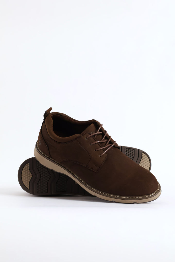 Ronnie Smart Casual Derby Shoe - Brown