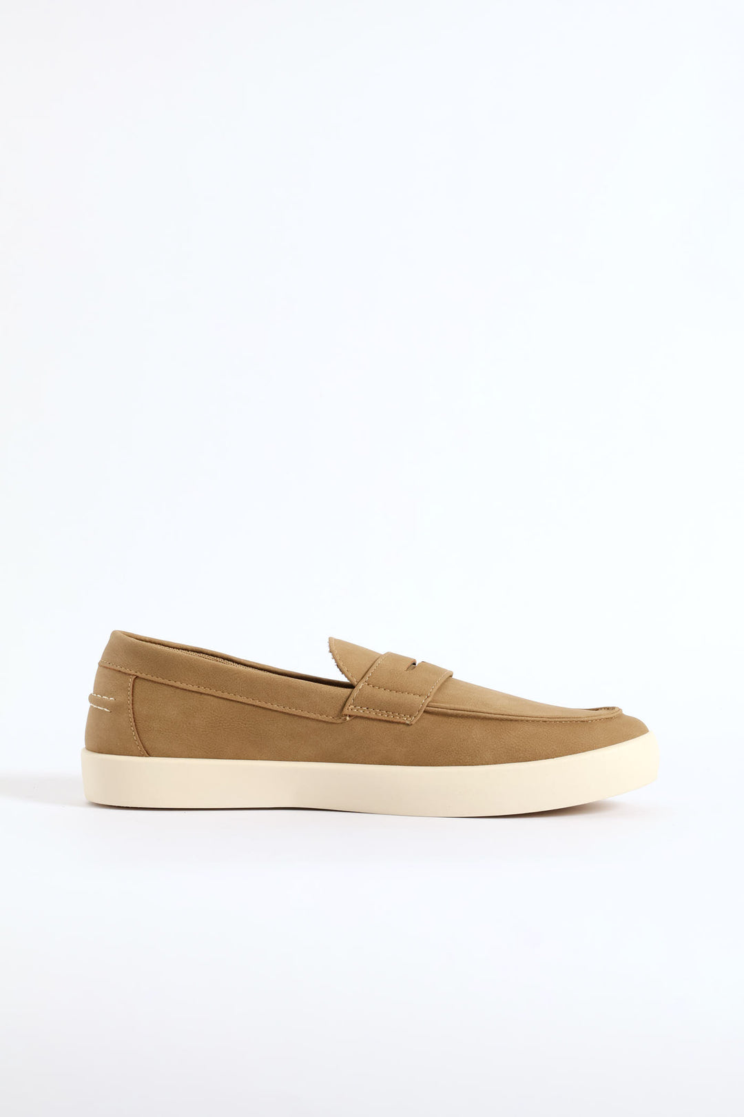 Slip On Casual Penny Moccasin - Taupe
