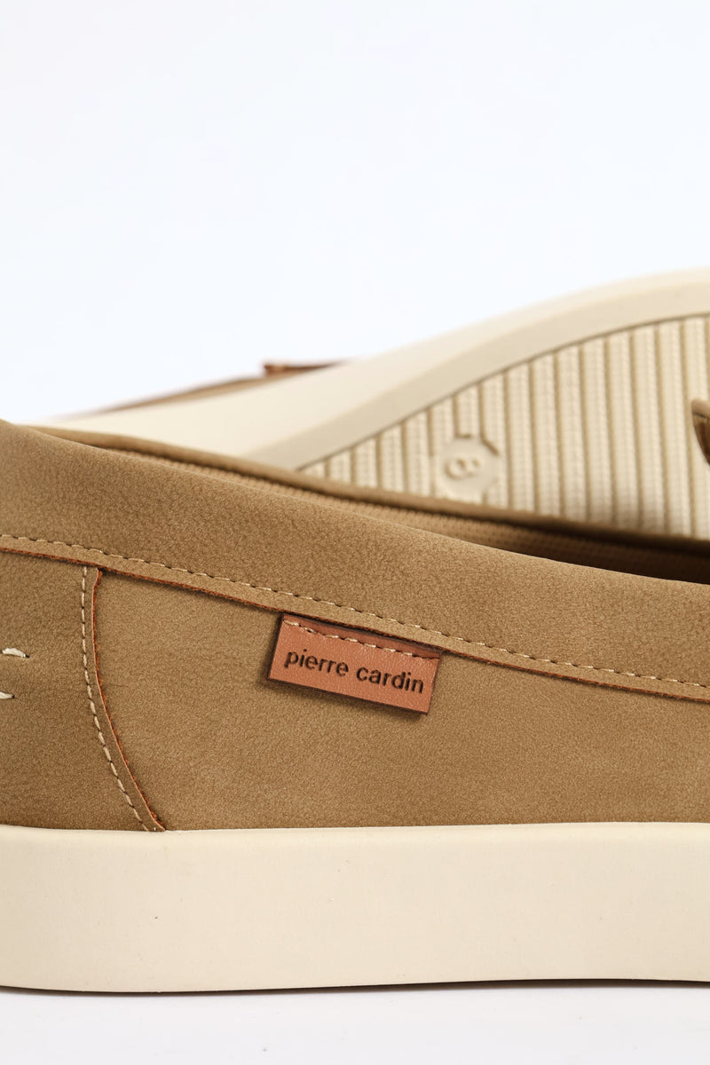 Slip On Casual Penny Moccasin - Taupe