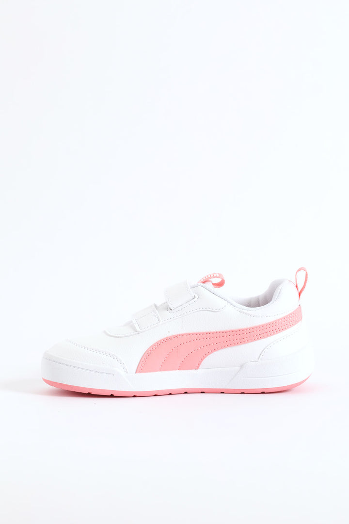 Pre-Girls Multiflex 2 Sl V Ps Sneaker - White/Pink
