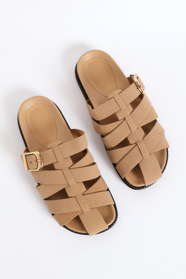 Fisherman Push In Mule - Stone