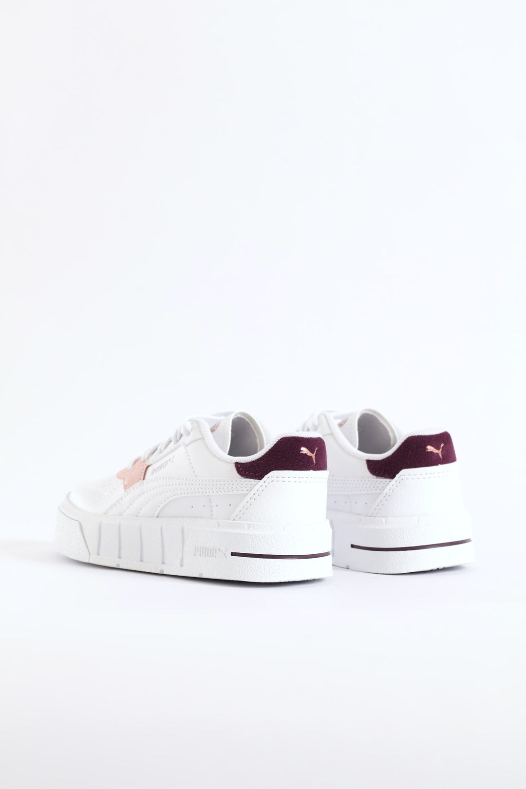 Pre-Girls Cali Court Match Sneaker - White/Berry
