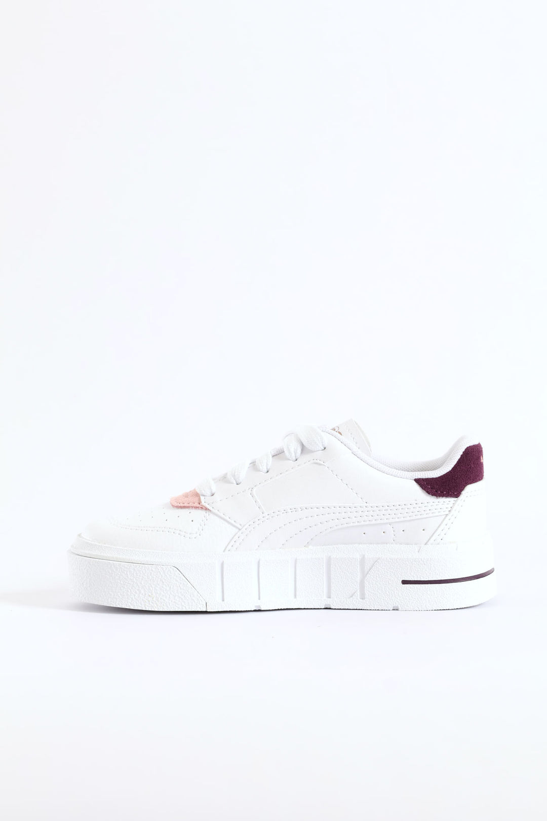 Pre-Girls Cali Court Match Sneaker - White/Berry