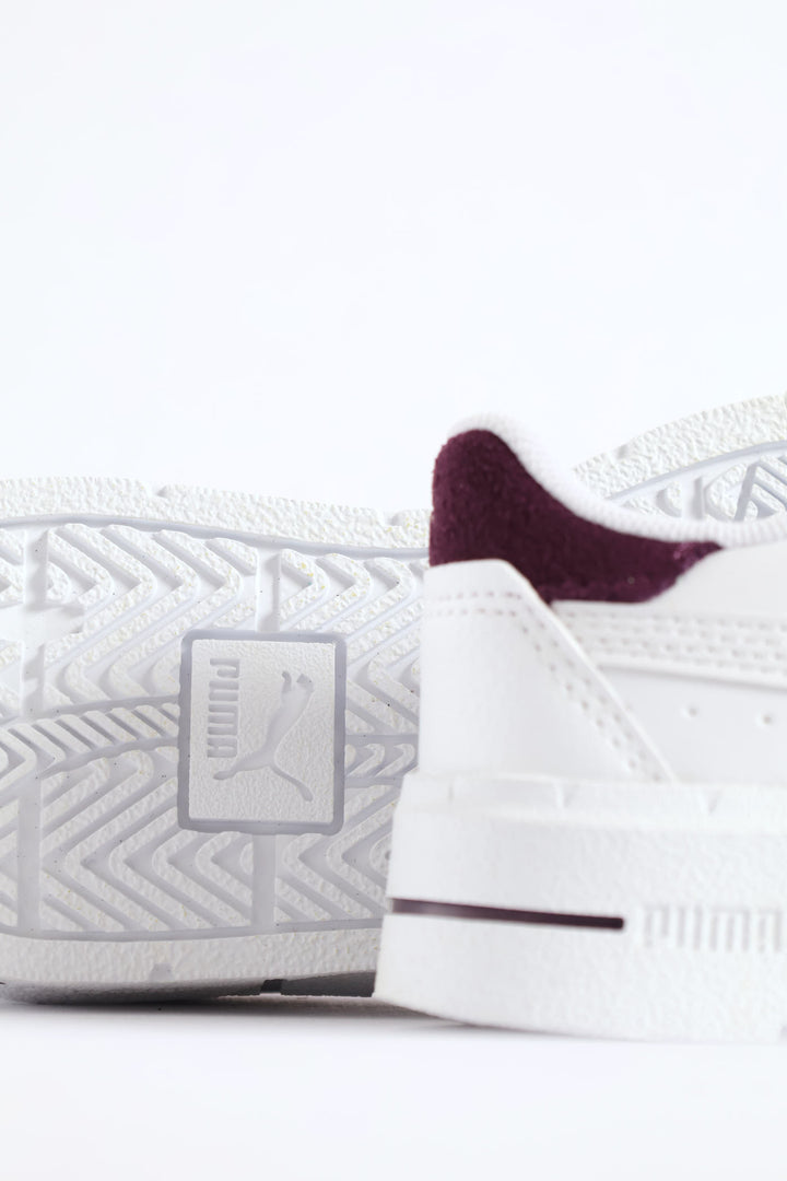 Pre-Girls Cali Court Match Sneaker - White/Berry