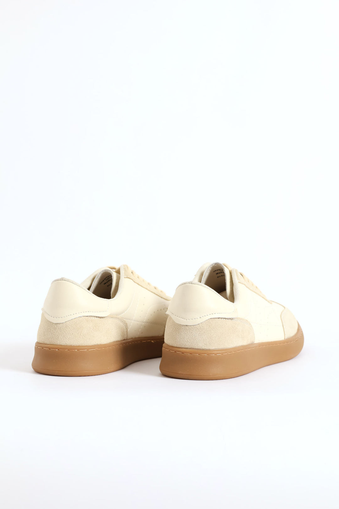 Alec Leather Court Sneaker - Beige