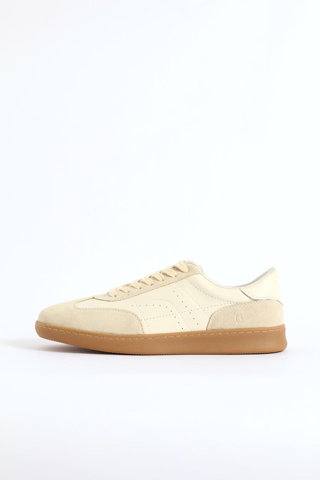 Alec Leather Court Sneaker - Beige