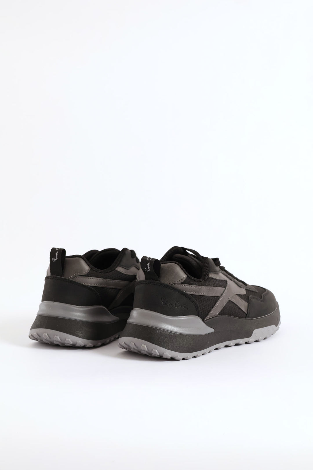 Panelled Retro Sneaker - Black