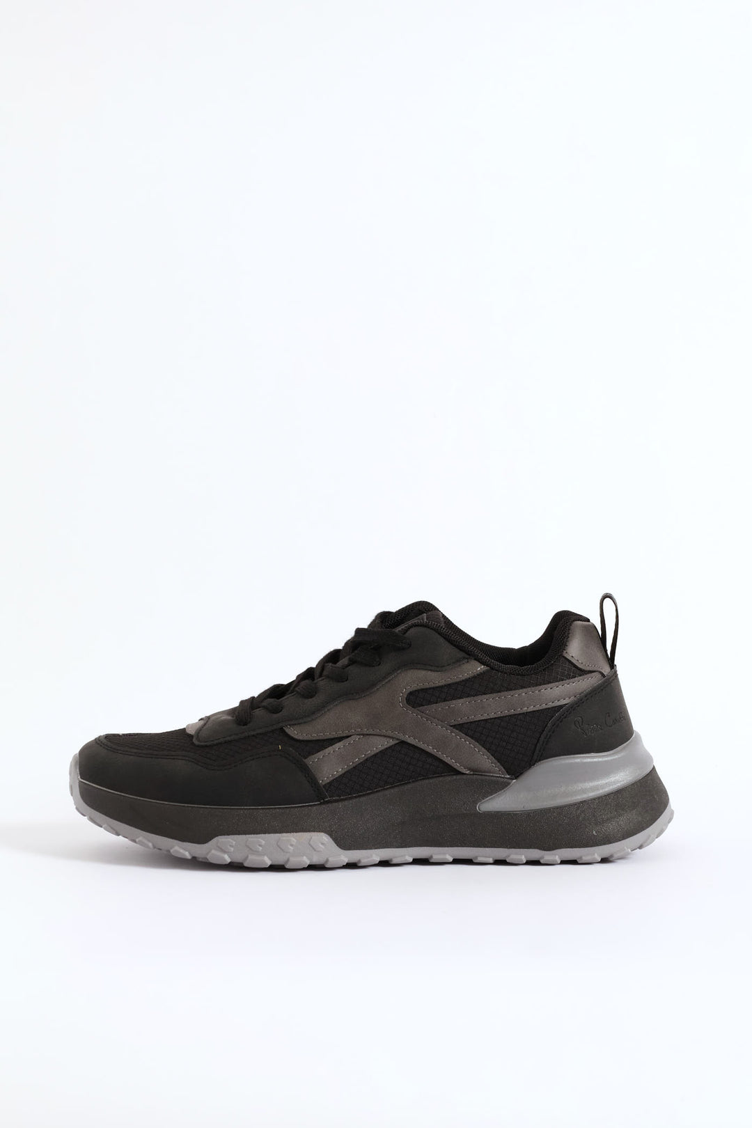 Panelled Retro Sneaker - Black