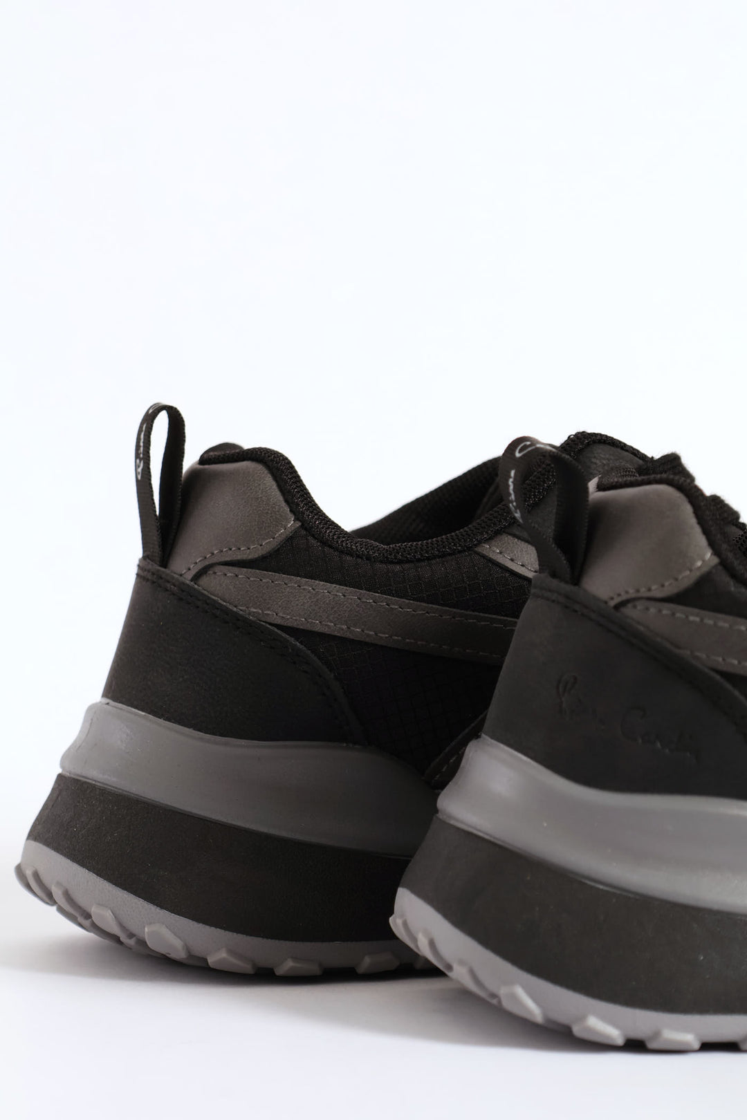Panelled Retro Sneaker - Black