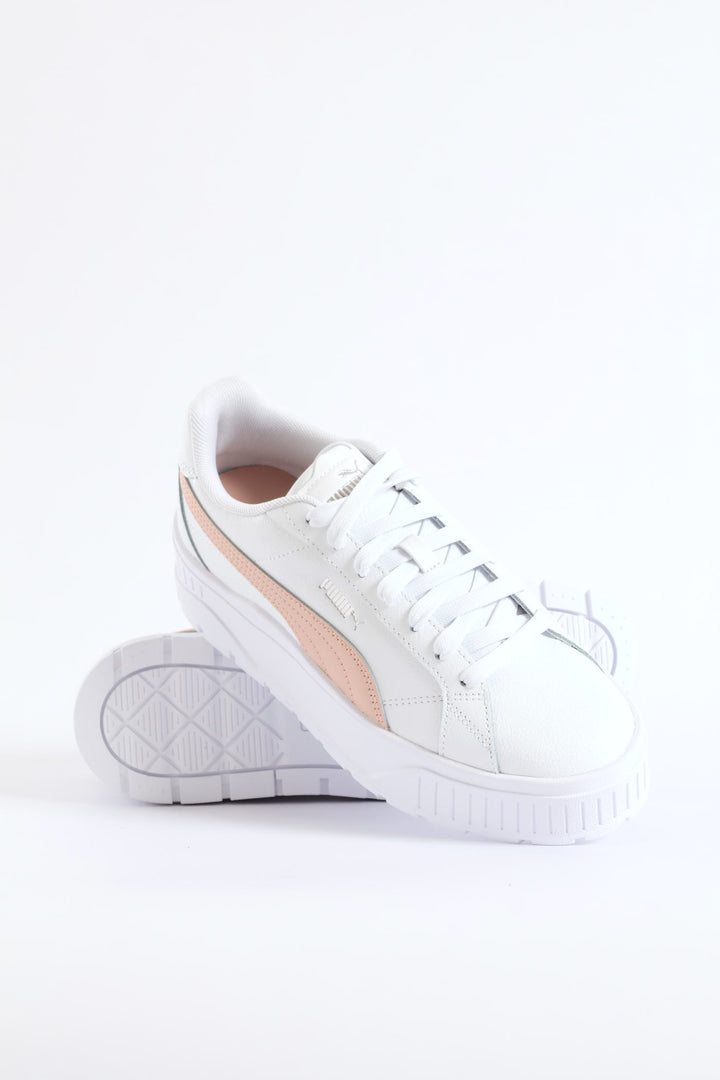 Girls Karmen II Jr Sneaker - White/Pink