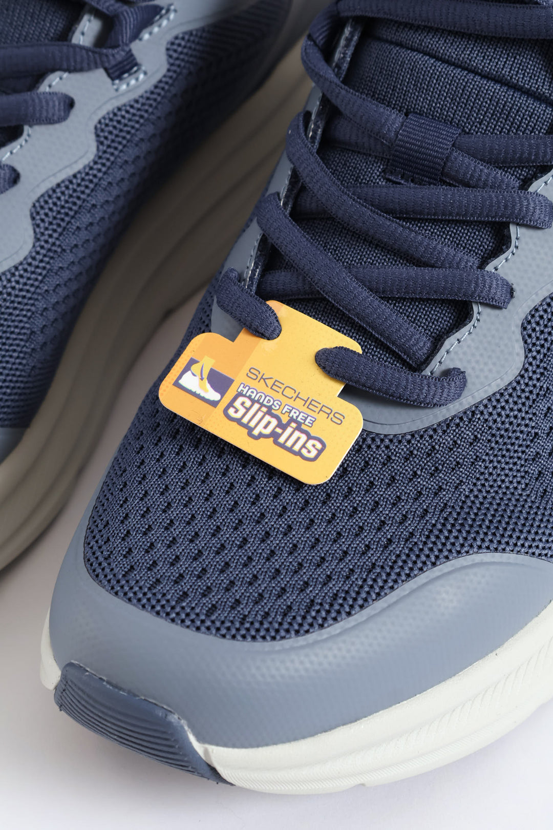 Bobs Skillz Fly Knit Lace Up Sneaker - Navy