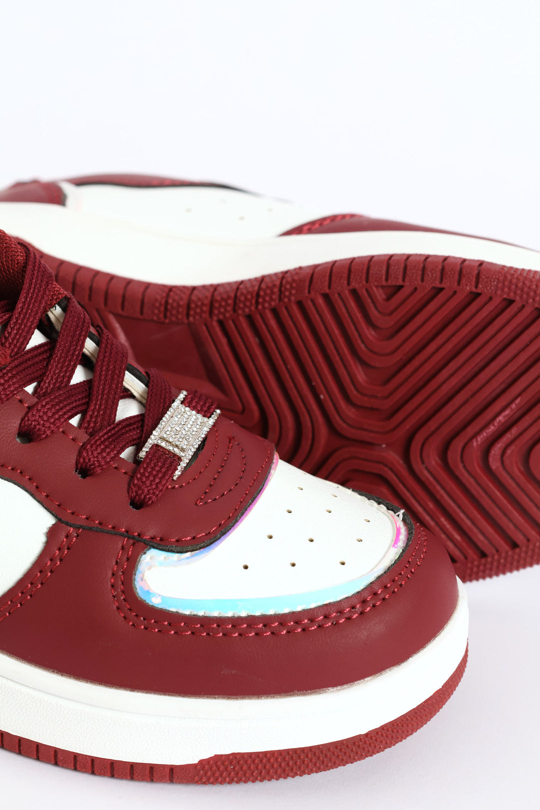 Girls Court Sneaker - Burgundy