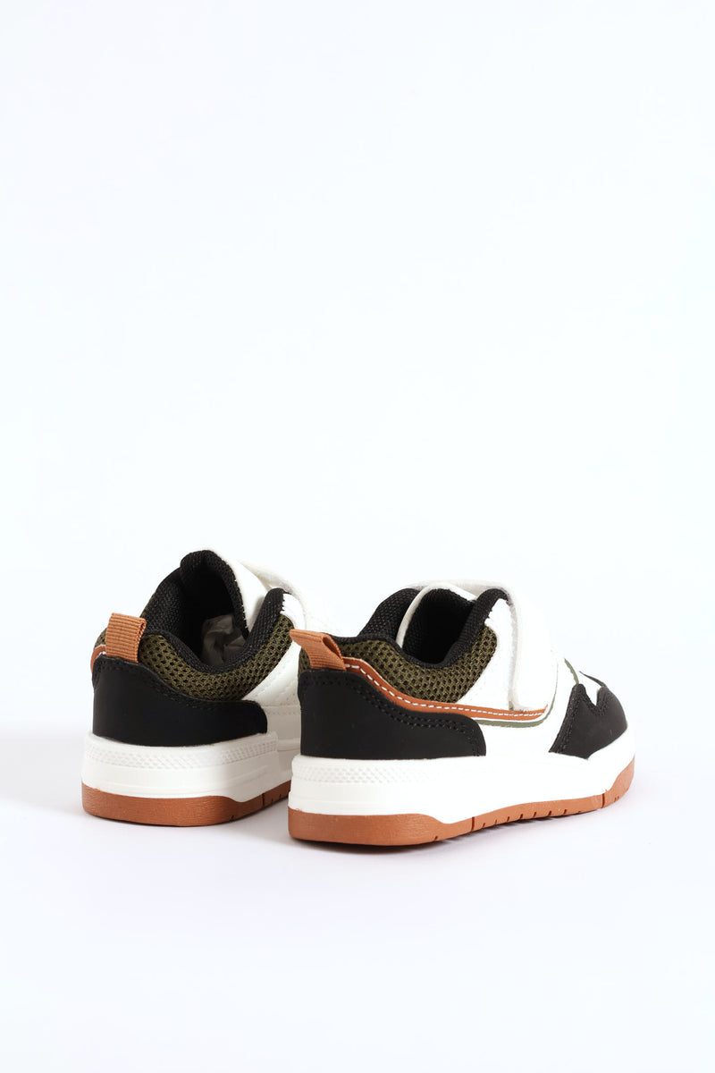 Pre-Boys Court Sneaker - Cream
