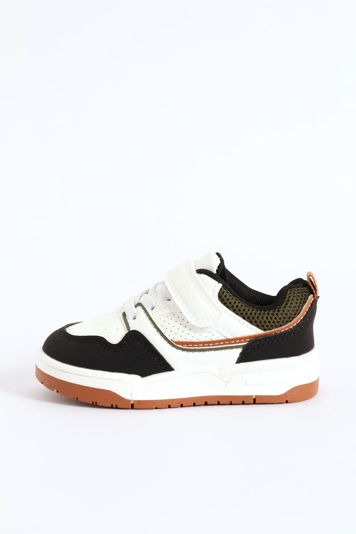 Pre-Boys Court Sneaker - Cream